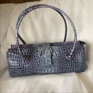 Kenneth Cole Iridescent Crocodile-Embossed Satchel